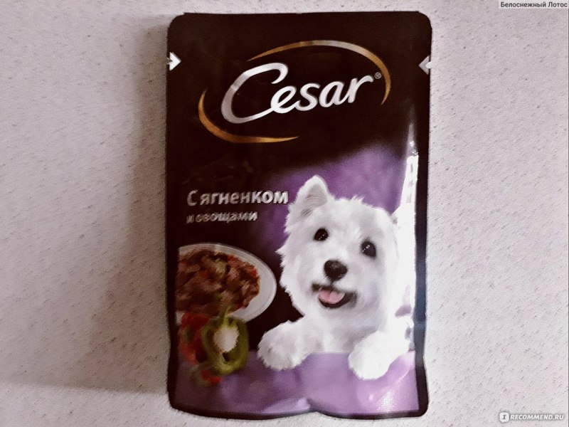 Цезарь паучи ягненок 85г