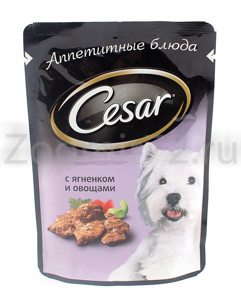 Корм для собак Cesar ягненок-овощи пауч 85 гр