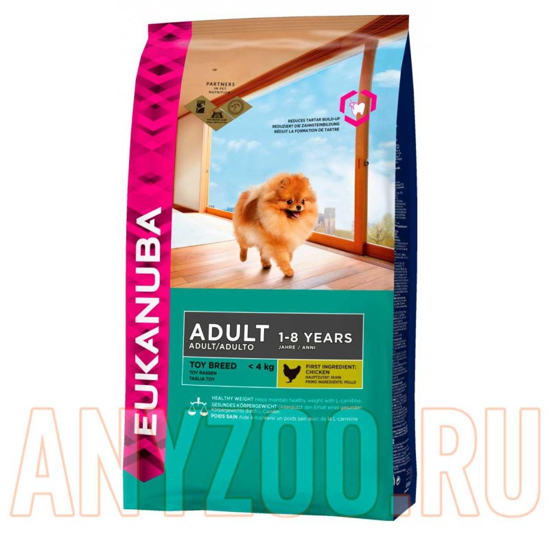 Корм Eukanuba для собак мелких пород