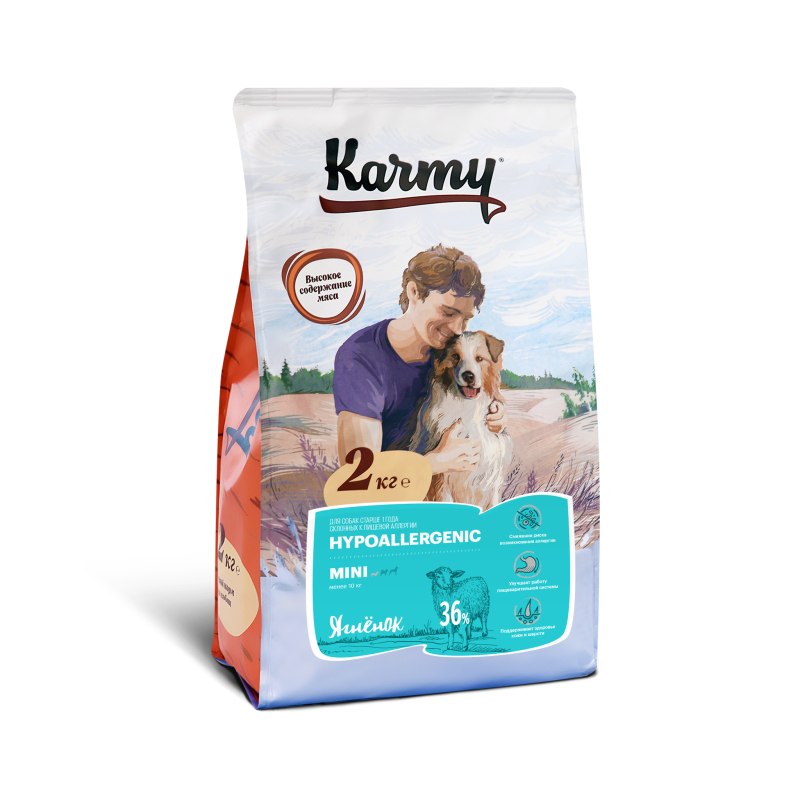 Karmy Hypoallergenic Medium Maxi ягненок 15 кг