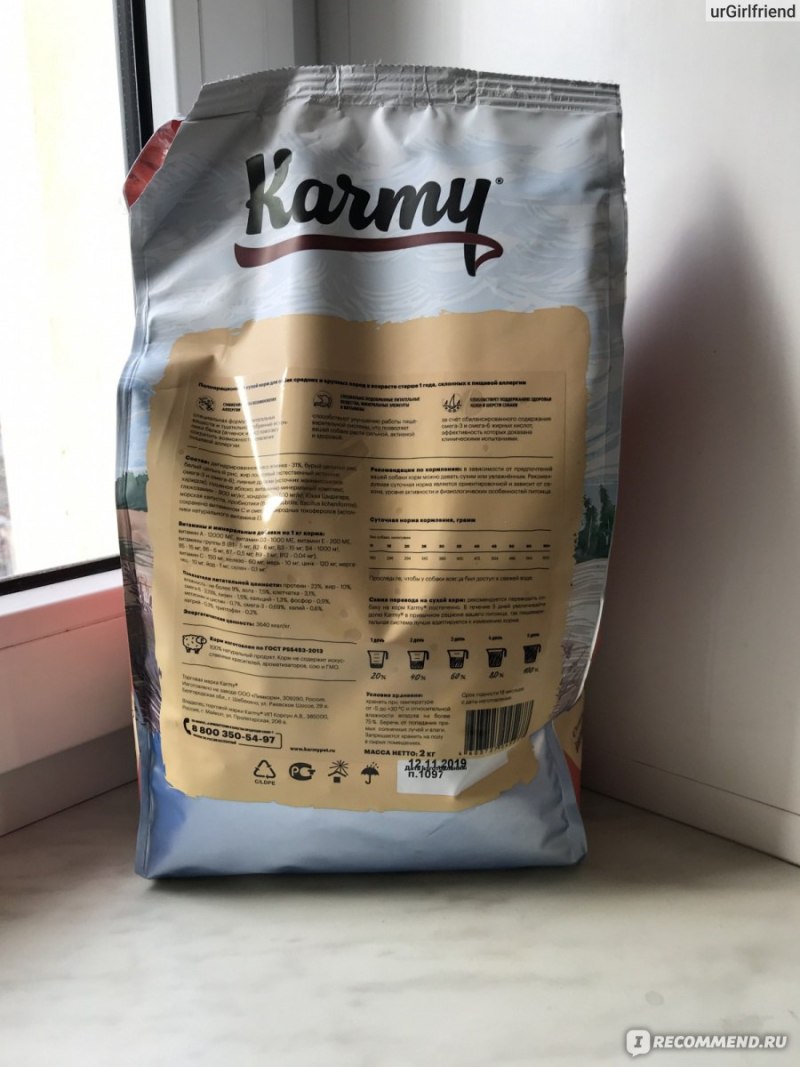 Карми корм для собак Adult