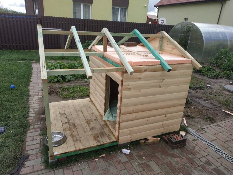 Собачья будка с тамбуром