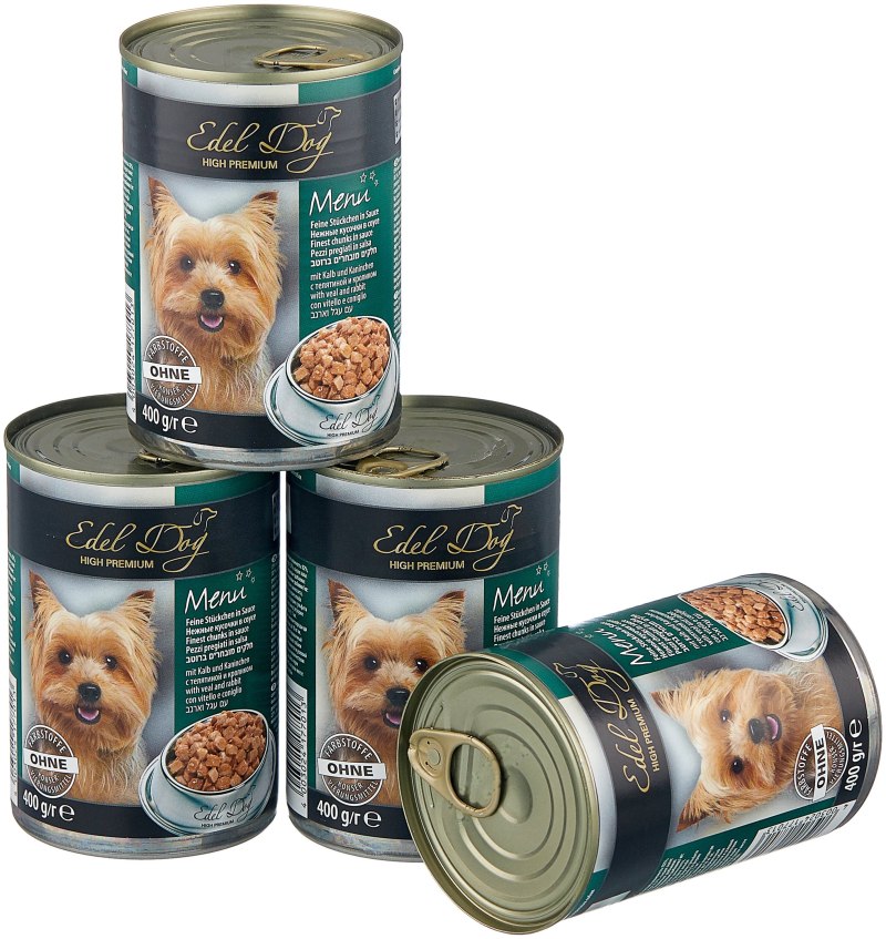 Корм для собак Edel Dog птица с морковью 4шт. Х 400г