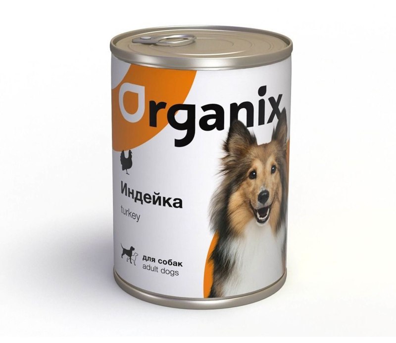 Organix влажный корм для собак с индейкой 410гр