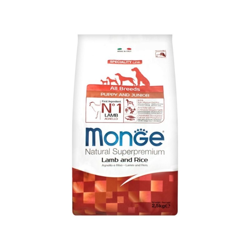 Monge 3кг корм сухой для взрослых собак мелких пород Dog Mini удл