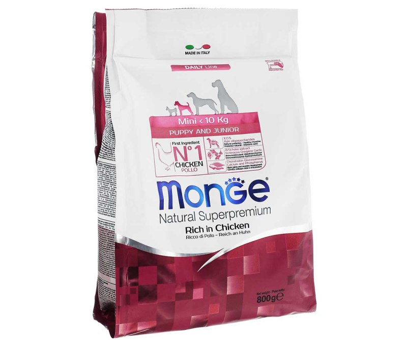 Monge Dog Mini корм для взрослых собак мелких пород 800г