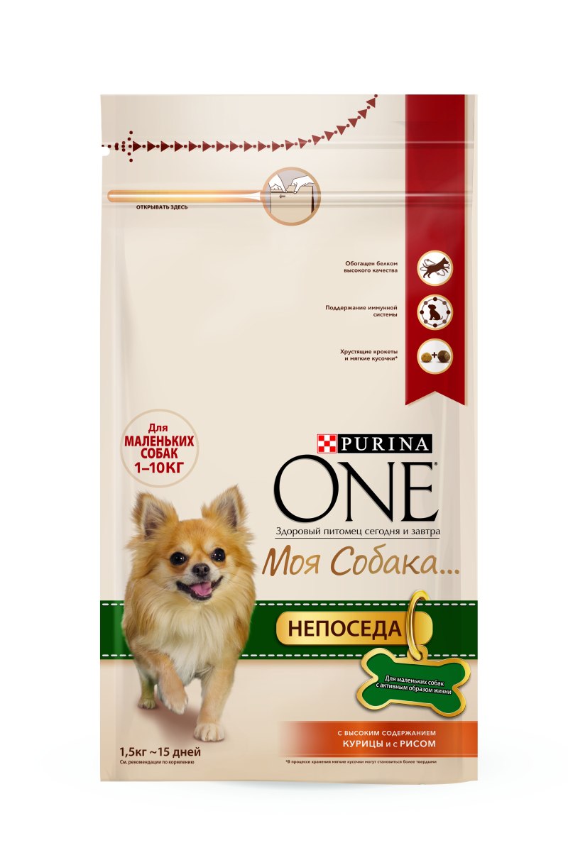 Purina one мини для собак 1,5