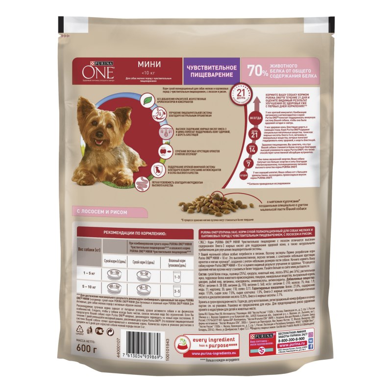 Корм для собак Purina one курица 200г