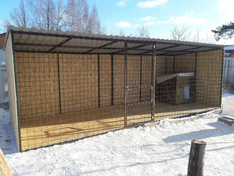 Вольер 2х2 для собаки кавказской овчарки