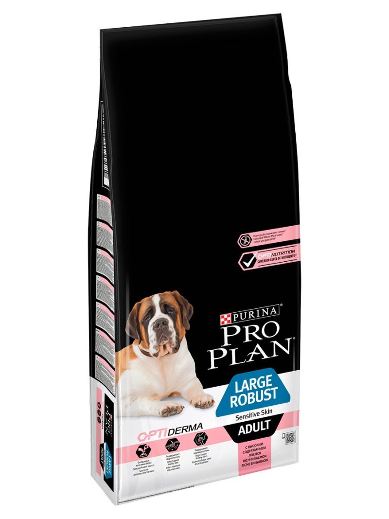 Корм для собак Purina Pro Plan OPTIDERMA для здоровья кожи и шерсти, лосось с рисом 14 кг