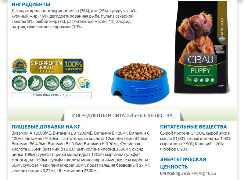 Корм pedigree для взрослых собак всех пород говядина сухой 2,2 кг
