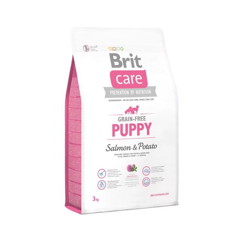 Brit Care Salmon&Potato Junior large Breed для щенков беззерновой 12 кг