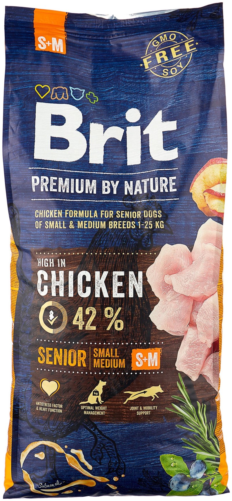 Brit Premium by nature курица 15 кг (для больших пород)