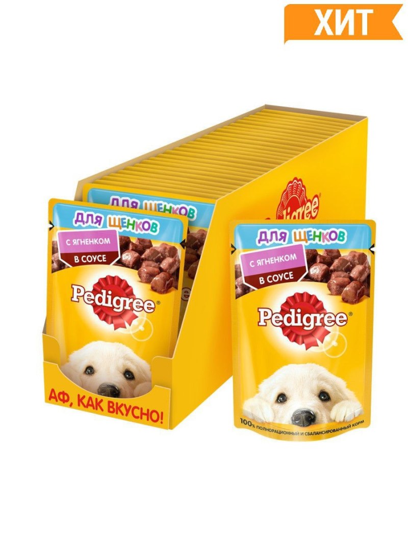 Корм pedigreпаштет с курицей для взрослых собак миниатюрных пород, 80г