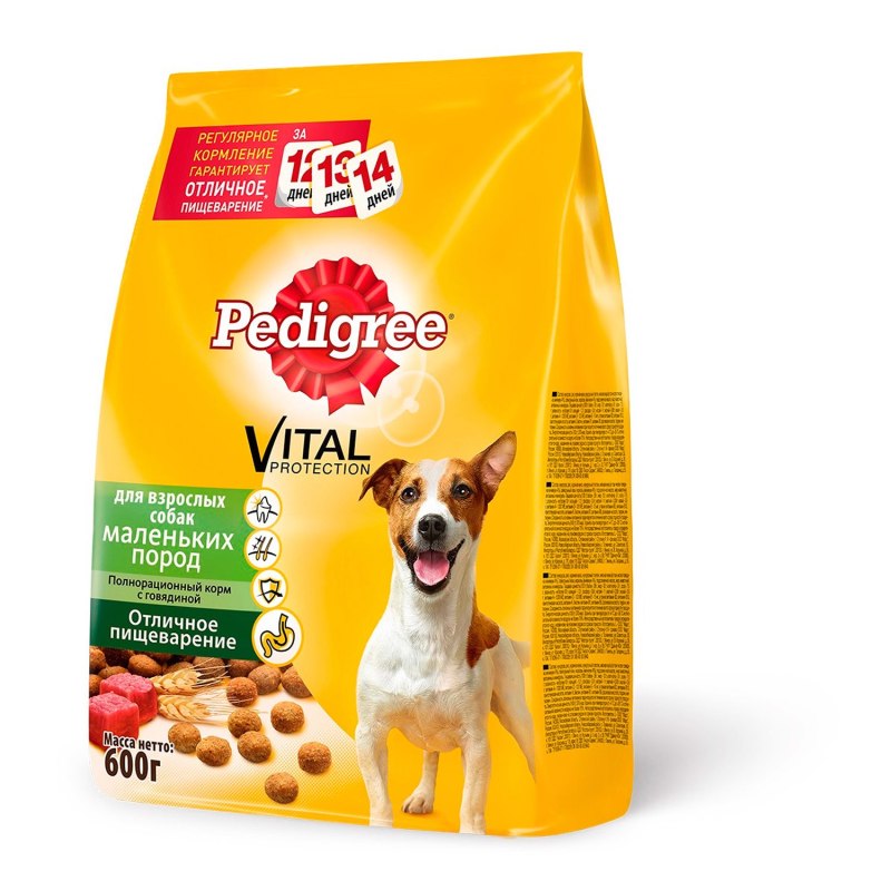 Корм для щенков pedigree курица 600г