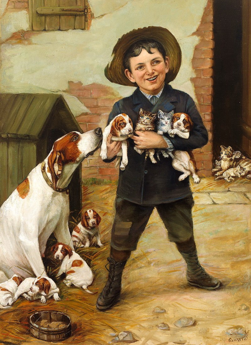 «Мальчик с собакой» Бартолелло Мурильо.