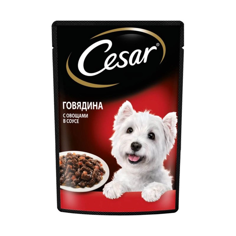 Корм Цезарь ягненок с овощами для собак Цезарь