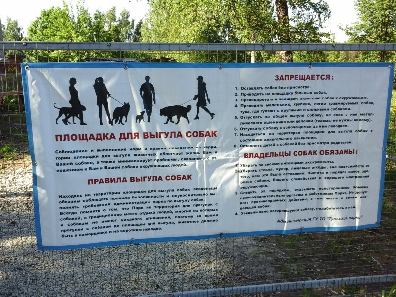 Место для выгула собак