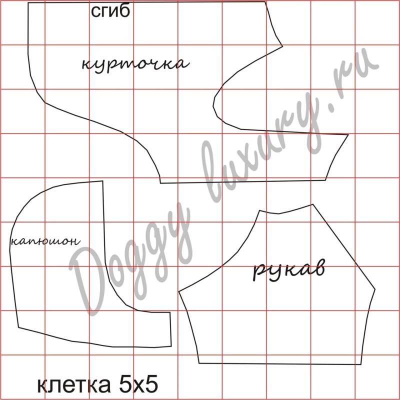 Выкройка комбинезона для собаки мальчика французского бульдога